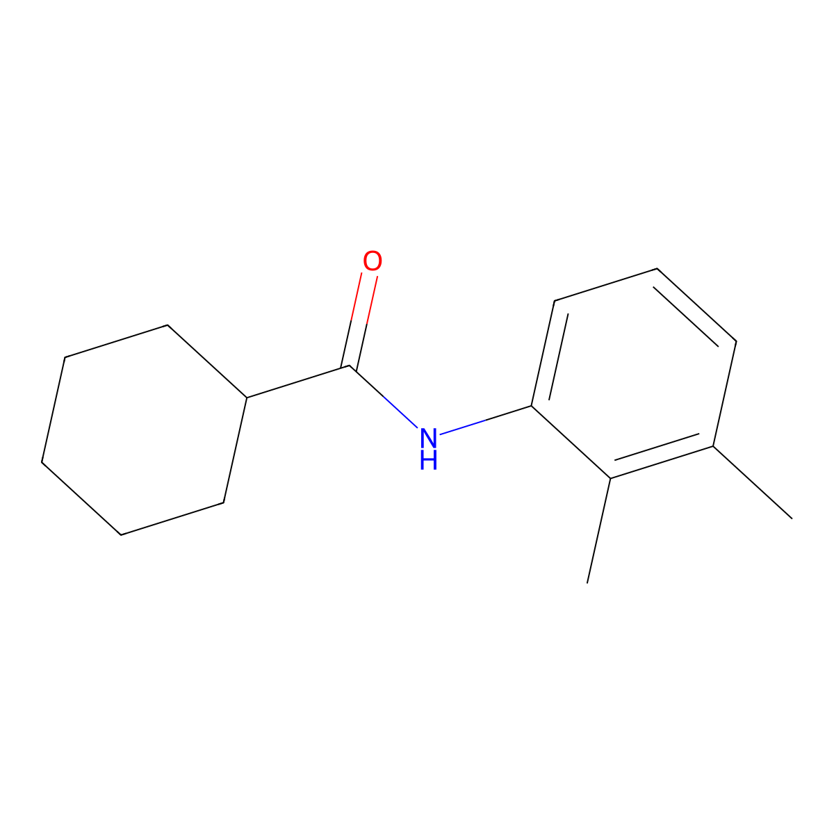 N-(2,3-dimethylphenyl)cyclohexanecarboxamide molecular structure, CAS 315712-14-2