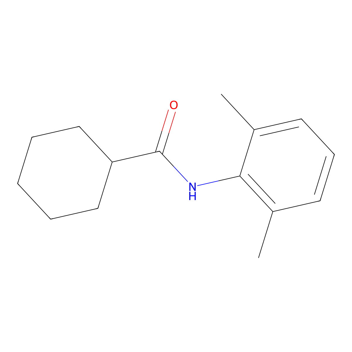 N-(2,6-dimethylphenyl)cyclohexanecarboxamide molecular structure, CAS 315712-17-5
