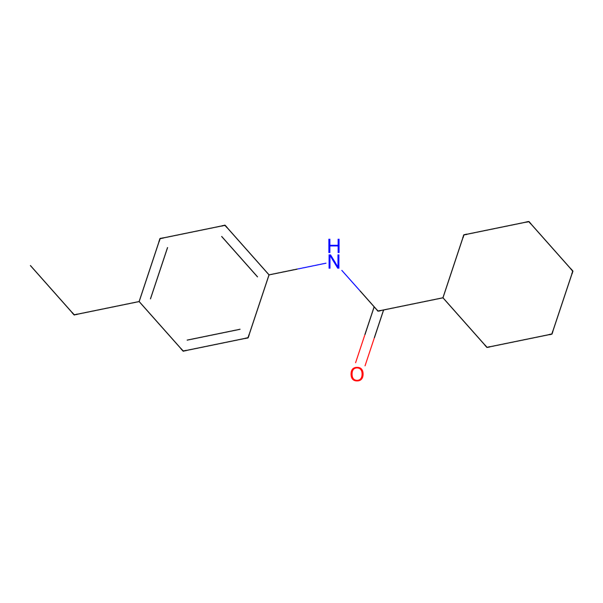 N-(4-ethylphenyl)cyclohexanecarboxamide molecular structure, CAS 315712-20-0