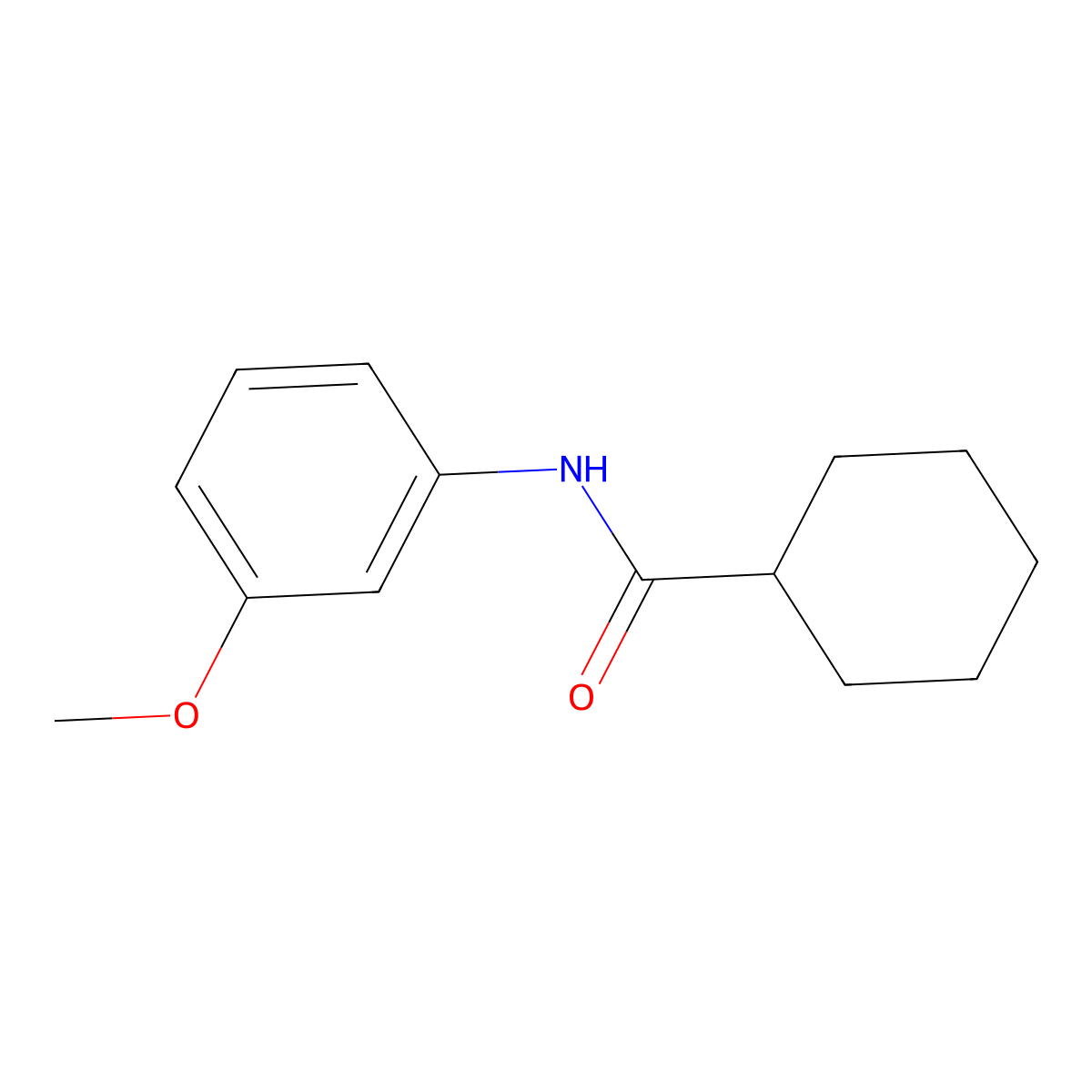 N-(3-methoxyphenyl)cyclohexanecarboxamide molecular structure, CAS 315712-25-5