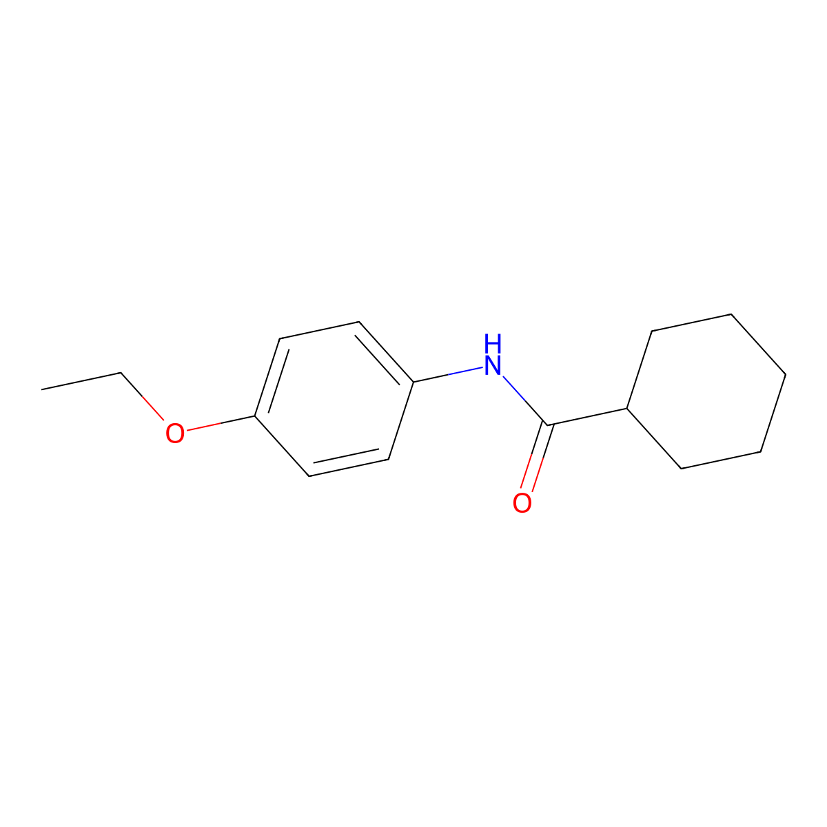 N-(4-ethoxyphenyl)cyclohexanecarboxamide molecular structure, CAS 315712-27-7