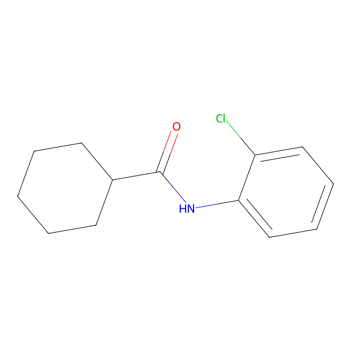 N-(2-chlorophenyl)cyclohexanecarboxamide molecular structure, CAS 315712-34-6