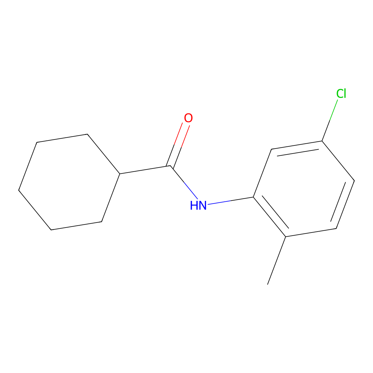 N-(5-chloro-2-methylphenyl)cyclohexanecarboxamide molecular structure, CAS 315712-53-9