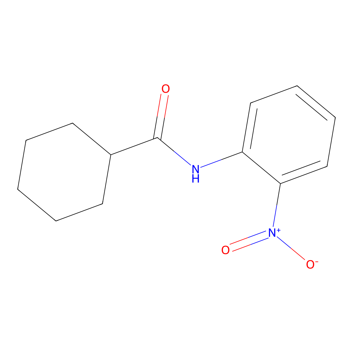N-(2-nitrophenyl)cyclohexanecarboxamide molecular structure, CAS 315712-55-1
