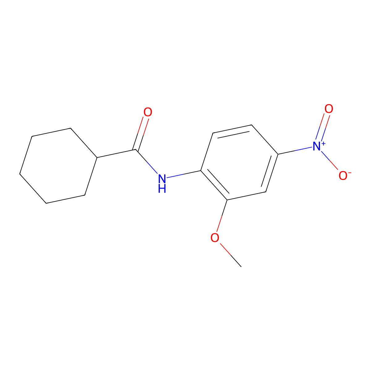 N-(2-methoxy-4-nitrophenyl)cyclohexanecarboxamide molecular structure, CAS 315712-57-3