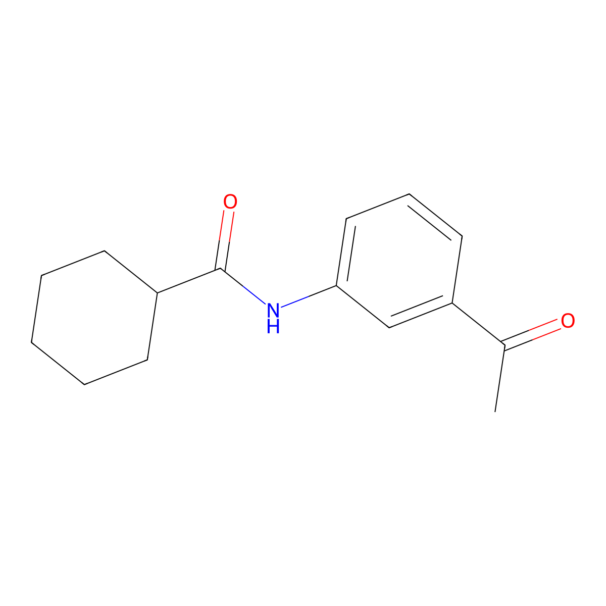 N-(3-acetylphenyl)cyclohexanecarboxamide molecular structure, CAS 315712-61-9