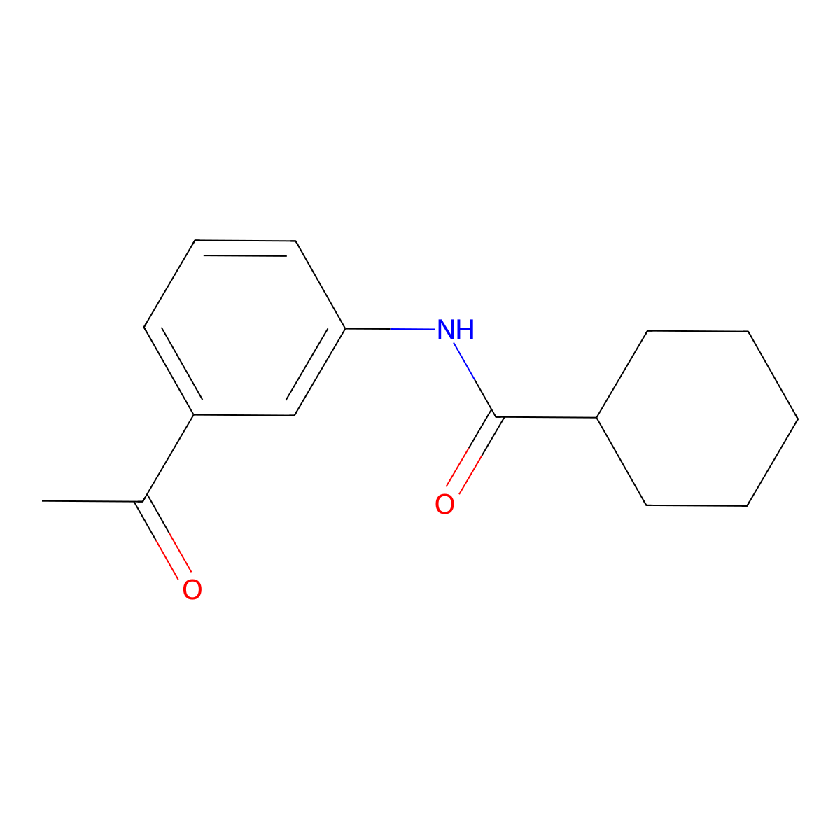 N-(3-acetylphenyl)cyclohexanecarboxamide molecular structure, CAS 315712-61-9