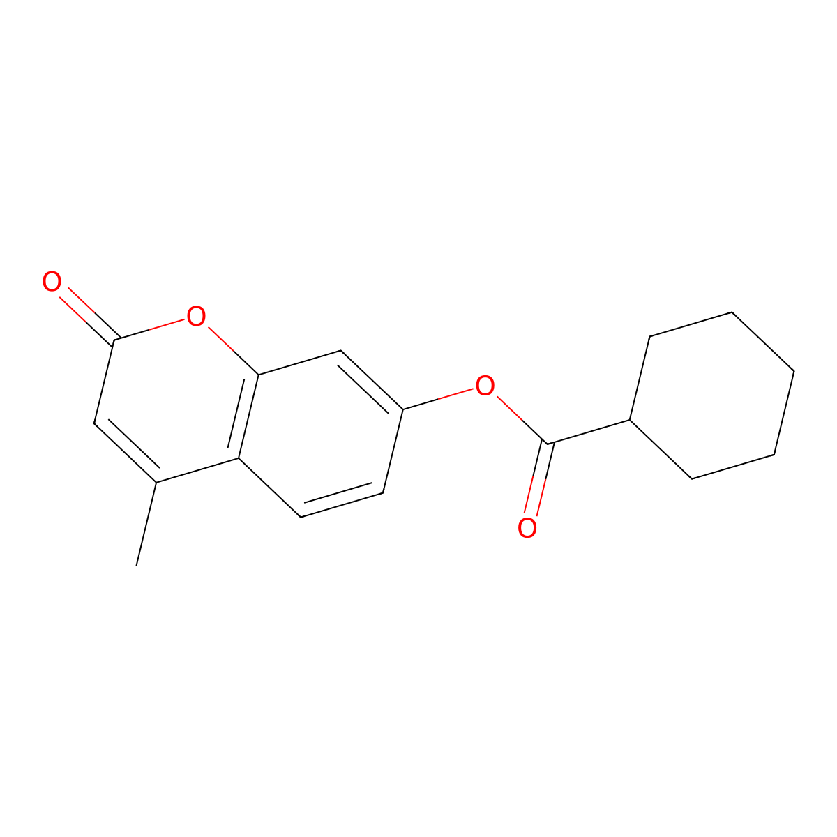 4-methyl-2-oxo-2H-chromen-7-yl cyclohexanecarboxylate molecular structure, CAS 315712-64-2