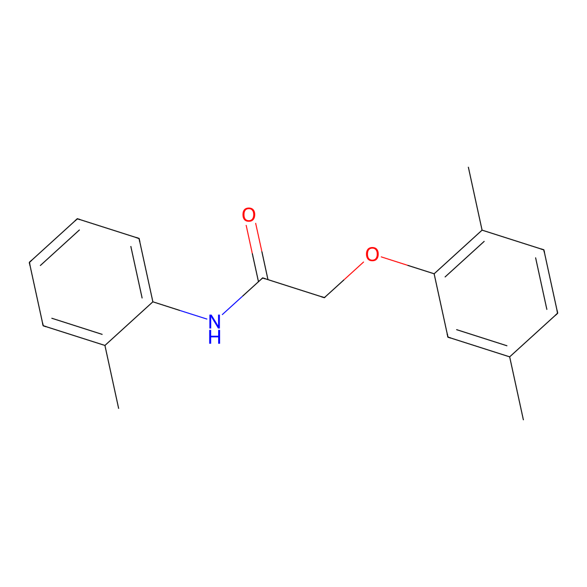 2-(2,5-Dimethylphenoxy)-N-(2-methylphenyl)acetamide molecular structure, CAS 315712-76-6