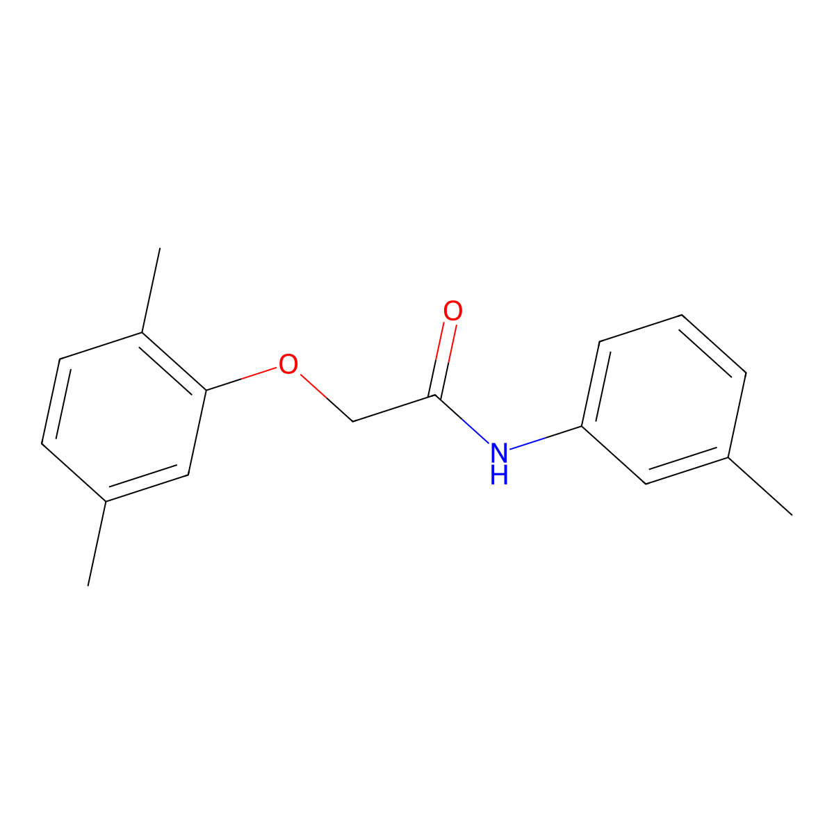2-(2,5-Dimethylphenoxy)-N-(3-methylphenyl)acetamide molecular structure, CAS 315712-77-7