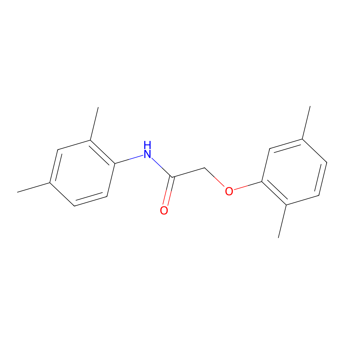 2-(2,5-Dimethylphenoxy)-N-(2,4-dimethylphenyl)acetamide molecular structure, CAS 315712-80-2