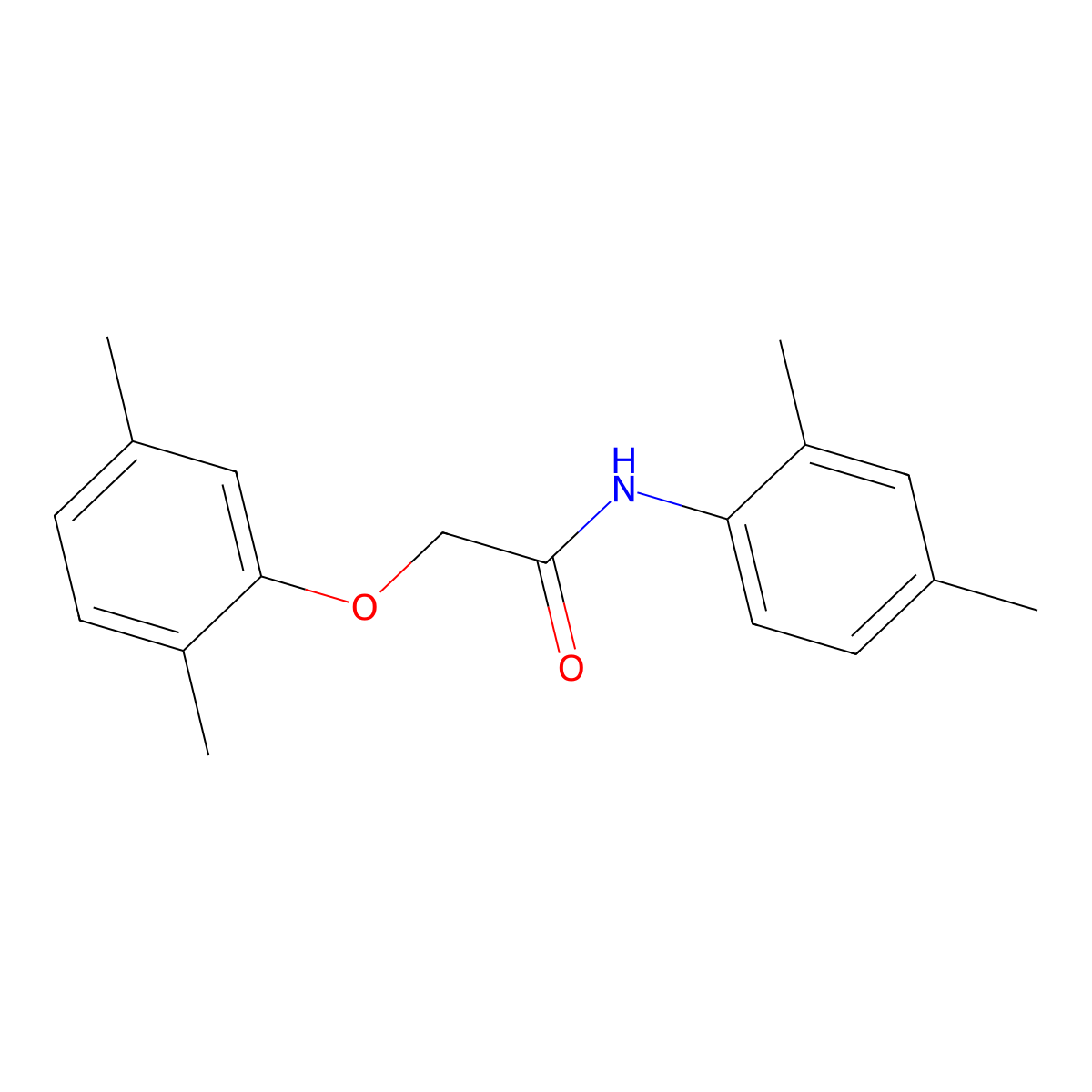 2-(2,5-Dimethylphenoxy)-N-(2,4-dimethylphenyl)acetamide molecular structure, CAS 315712-80-2