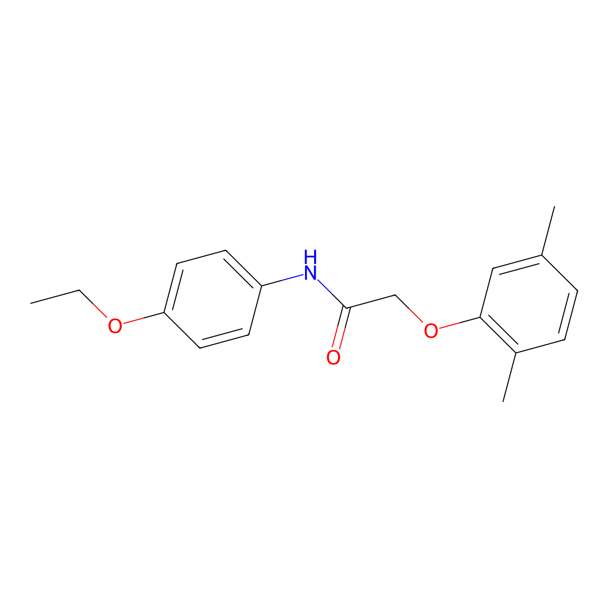 2-(2,5-Dimethylphenoxy)-N-(4-ethoxyphenyl)acetamide molecular structure, CAS 315712-96-0