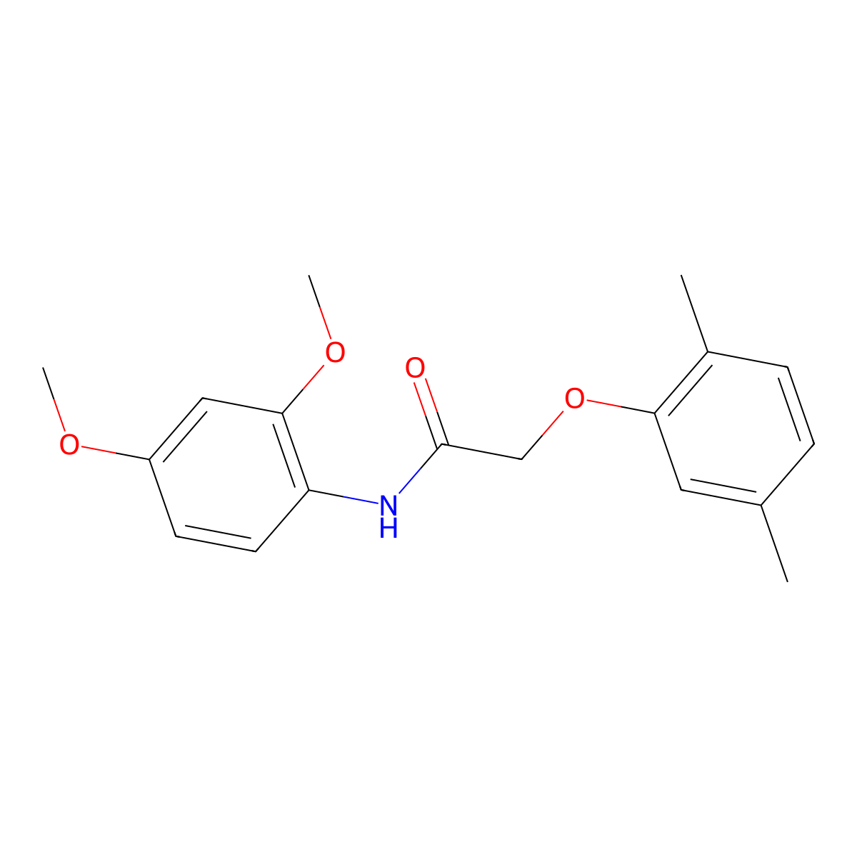 N-(2,4-Dimethoxyphenyl)-2-(2,5-dimethylphenoxy)acetamide molecular structure, CAS 315712-97-1