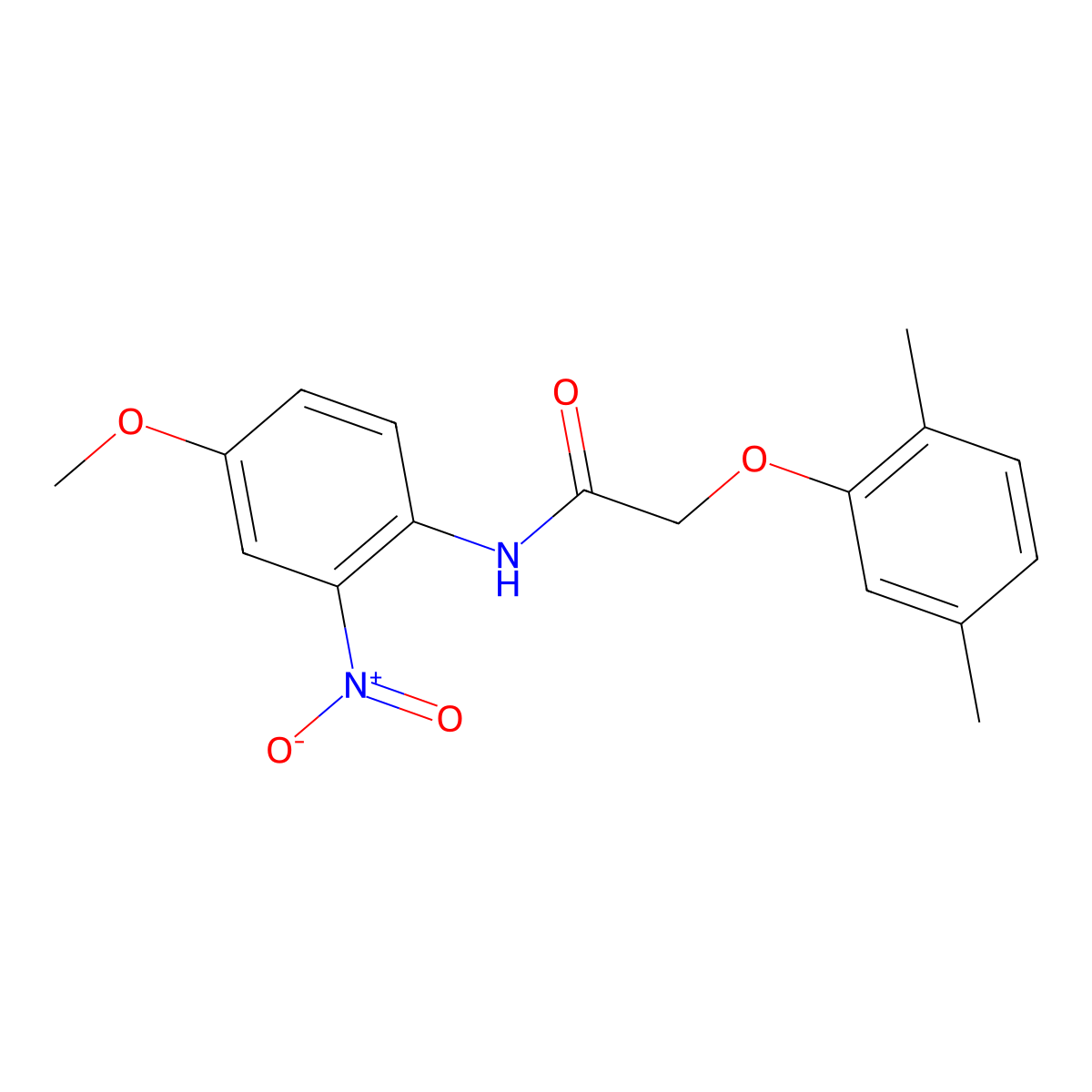 2-(2,5-dimethylphenoxy)-N-(4-methoxy-2-nitrophenyl)acetamide molecular structure, CAS 315713-40-7