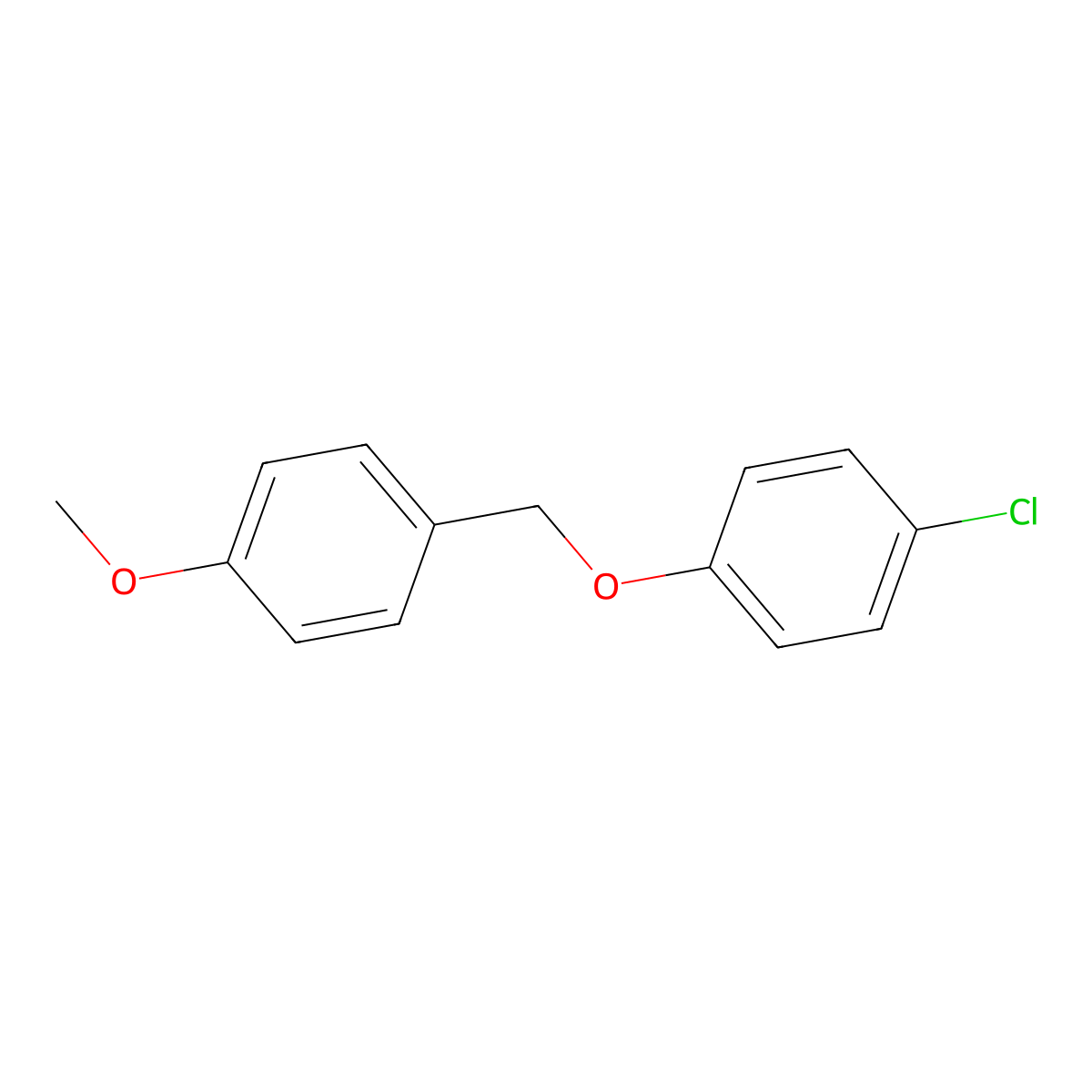 1-Chloro-4-[(4-methoxyphenyl)methoxy]benzene molecular structure, CAS 31574-11-5