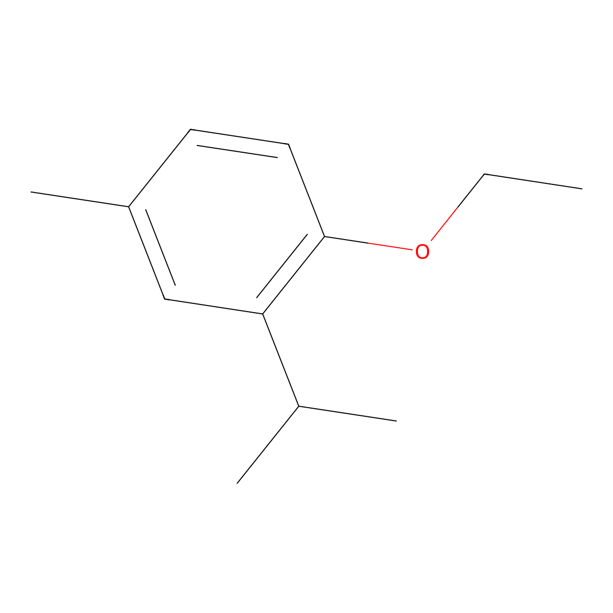 1-Ethoxy-2-isopropyl-4-methylbenzene molecular structure, CAS 31574-48-8