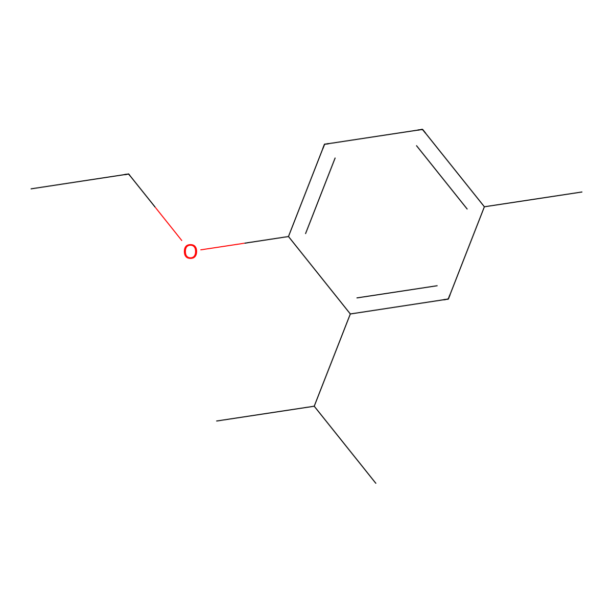 1-Ethoxy-2-isopropyl-4-methylbenzene molecular structure, CAS 31574-48-8