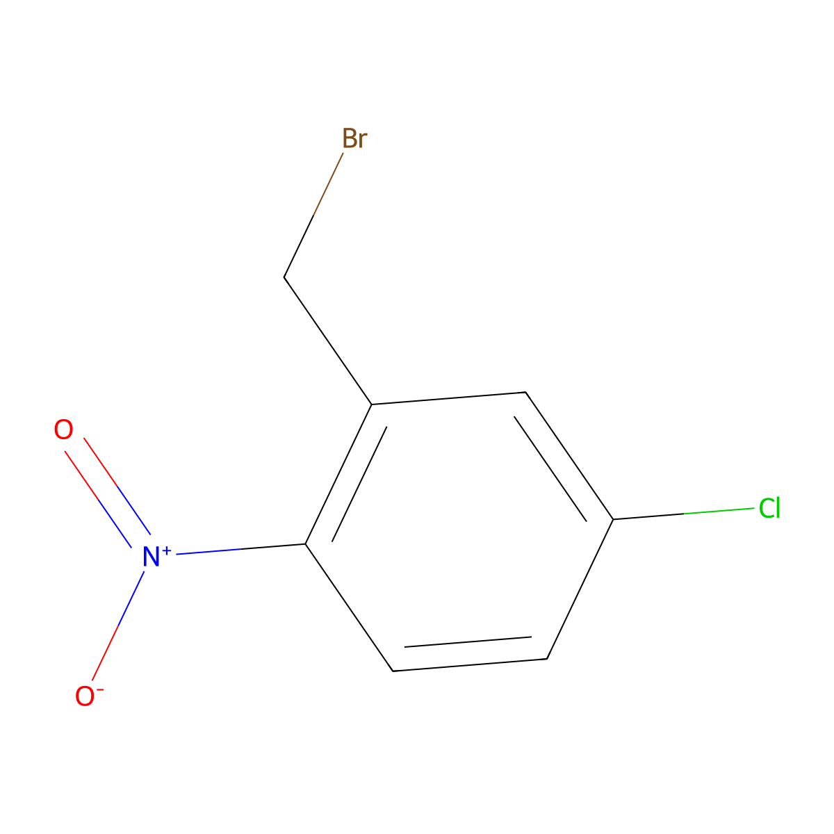 2-(Bromomethyl)-4-chloro-1-nitrobenzene molecular structure, CAS 31577-25-0