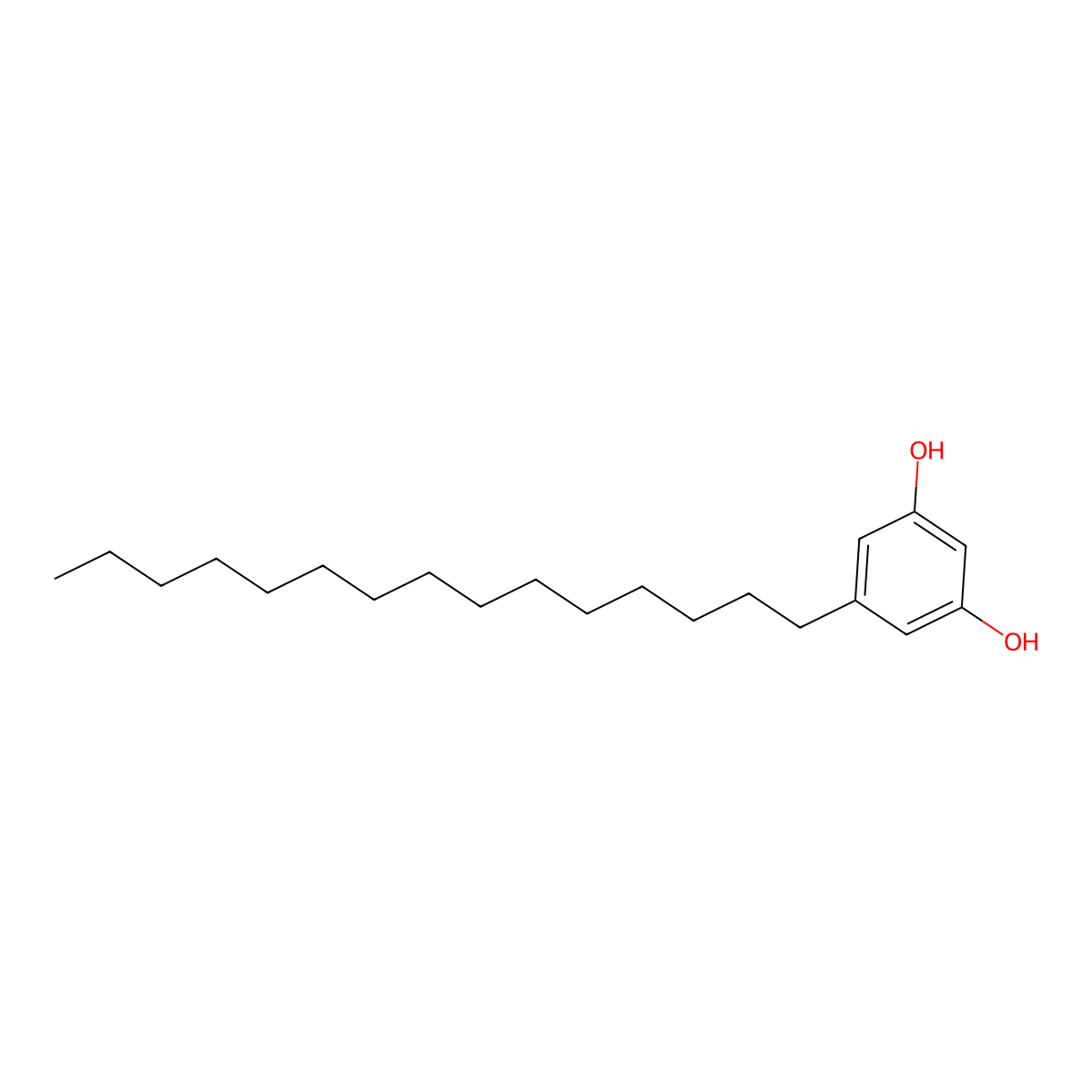 5-Pentadecylresorcinol molecular structure, CAS 3158-56-3