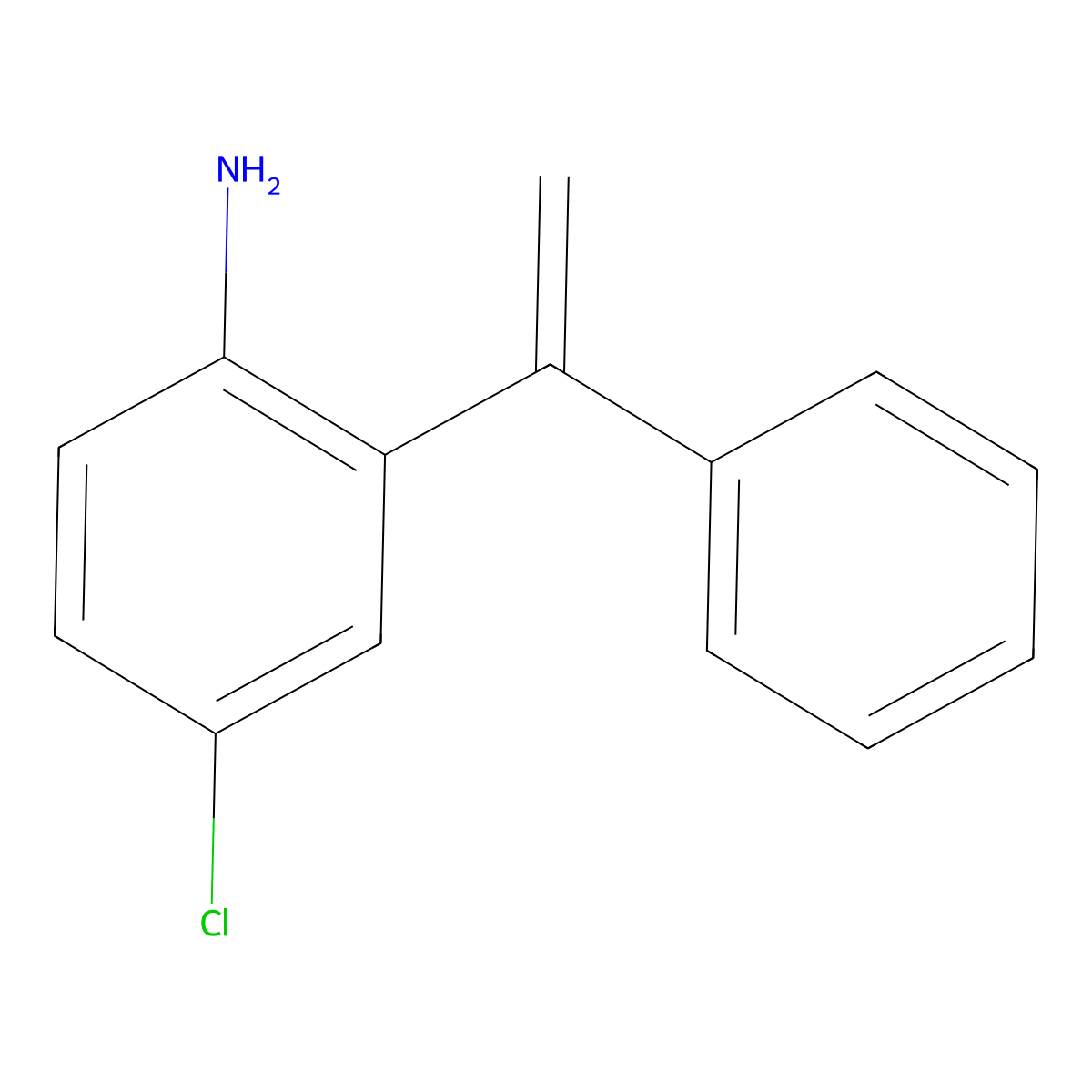 4-Chloro-2-(1-phenylethenyl)aniline molecular structure, CAS 3158-99-4