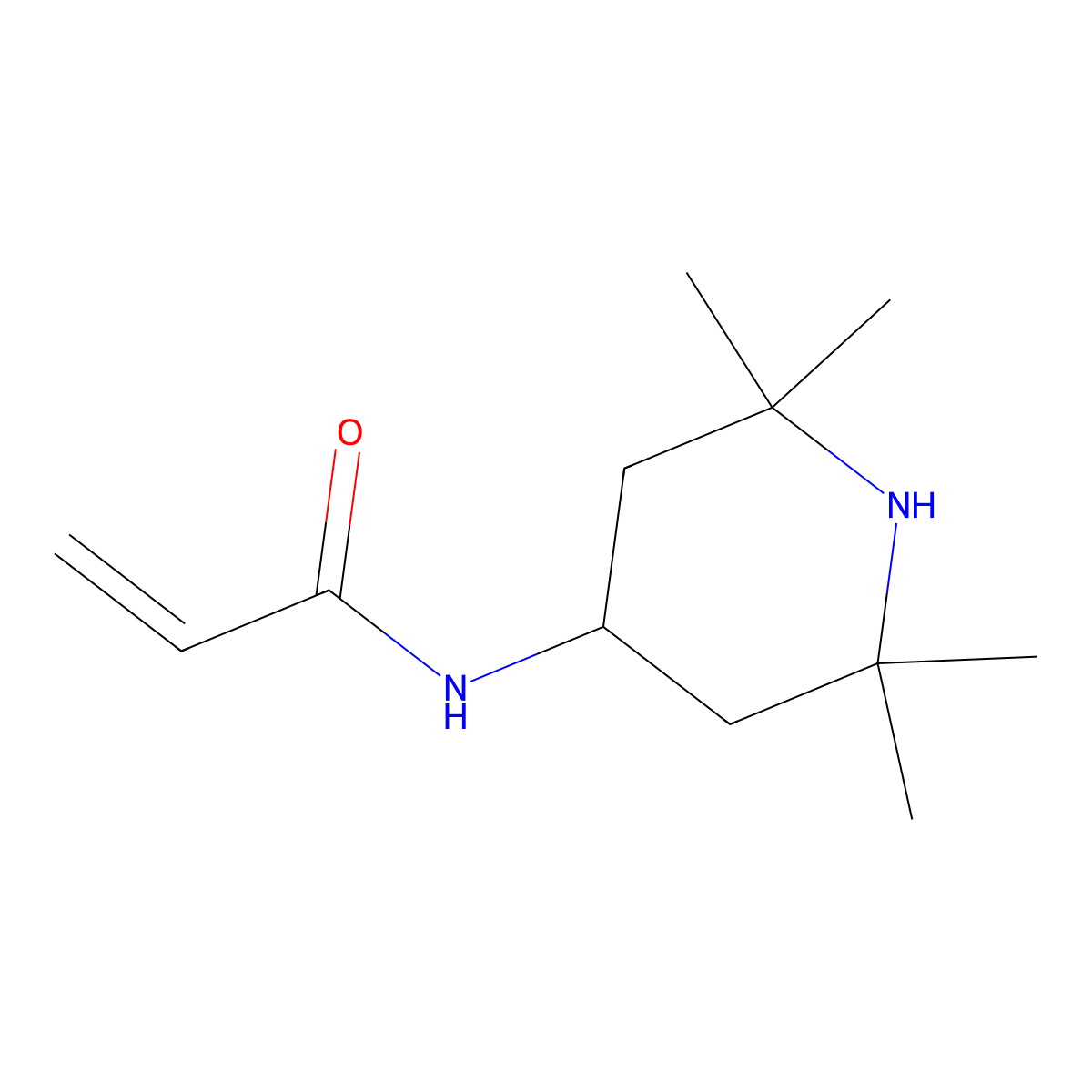 n-(2,2,6,6-Tetramethylpiperidin-4-yl)acrylamide molecular structure, CAS 31582-37-3