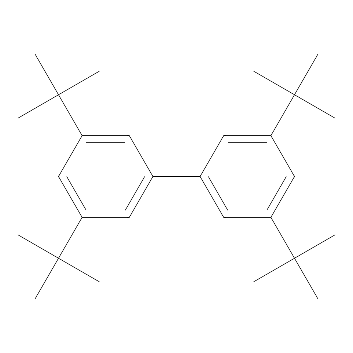3,3',5,5'-Tetra-tert-butyl-1,1'-biphenyl molecular structure, CAS 31590-68-8