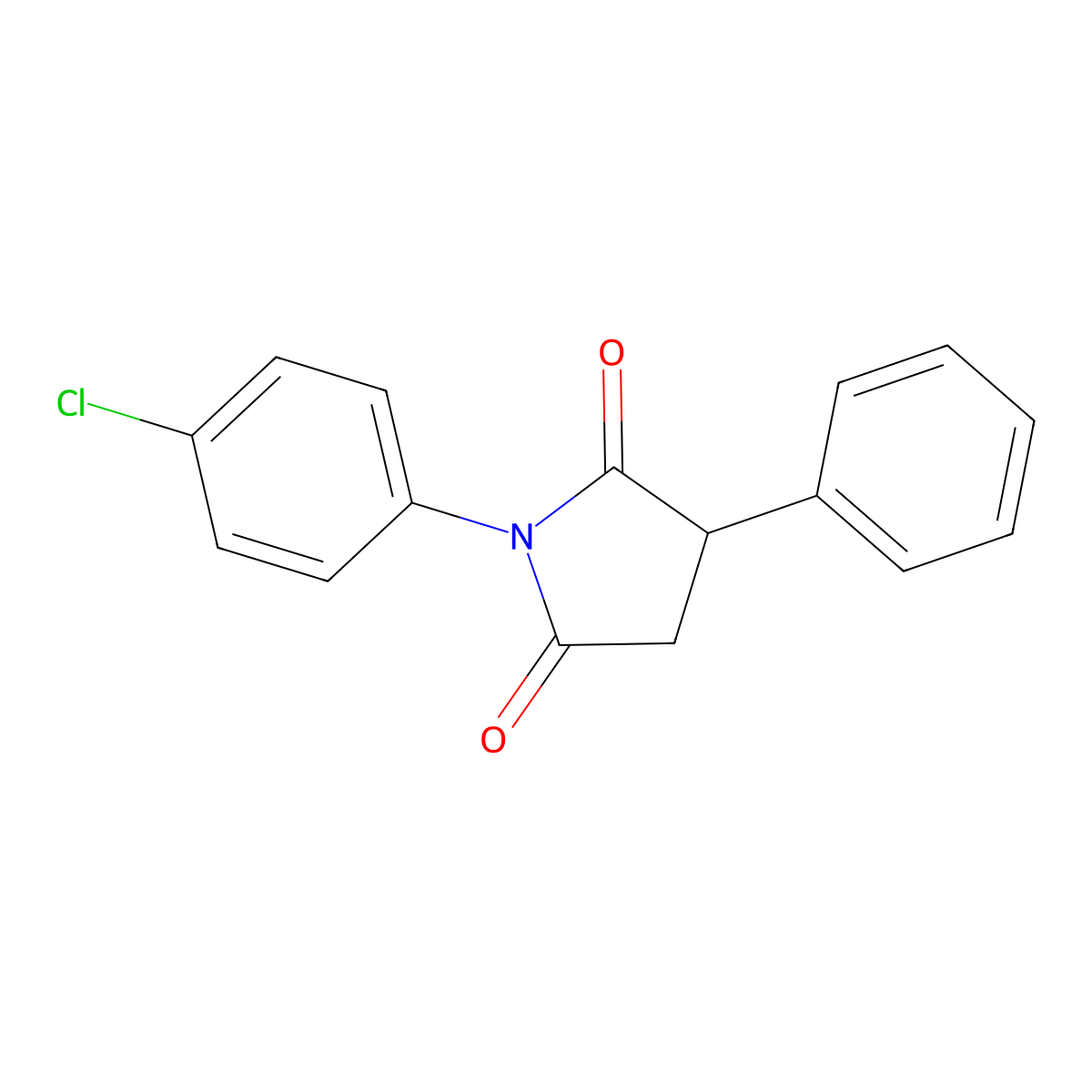 1-(4-Chlorophenyl)-3-phenylpyrrolidine-2,5-dione molecular structure, CAS 31591-72-7