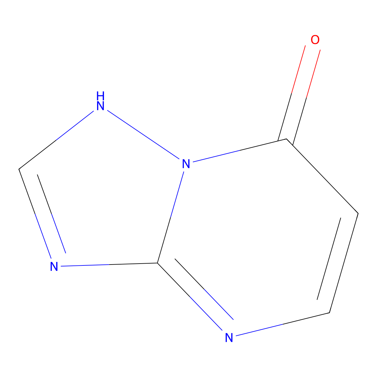 1H,7H-(1,2,4)triazolo(1,5-a)pyrimidin-7-one molecular structure, CAS 31592-08-2