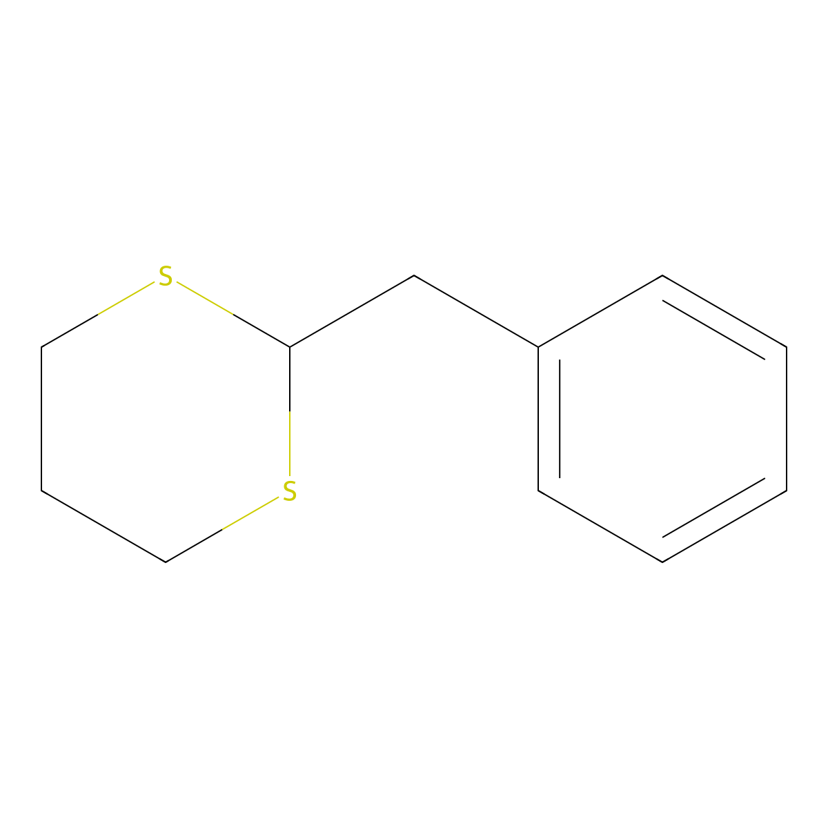 2-Benzyl-1,3-dithiane molecular structure, CAS 31593-52-9