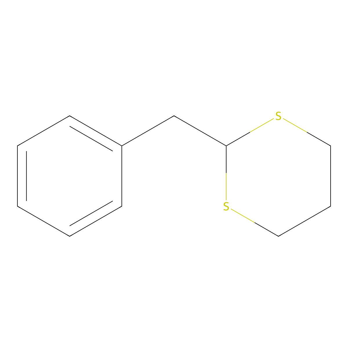 2-Benzyl-1,3-dithiane molecular structure, CAS 31593-52-9