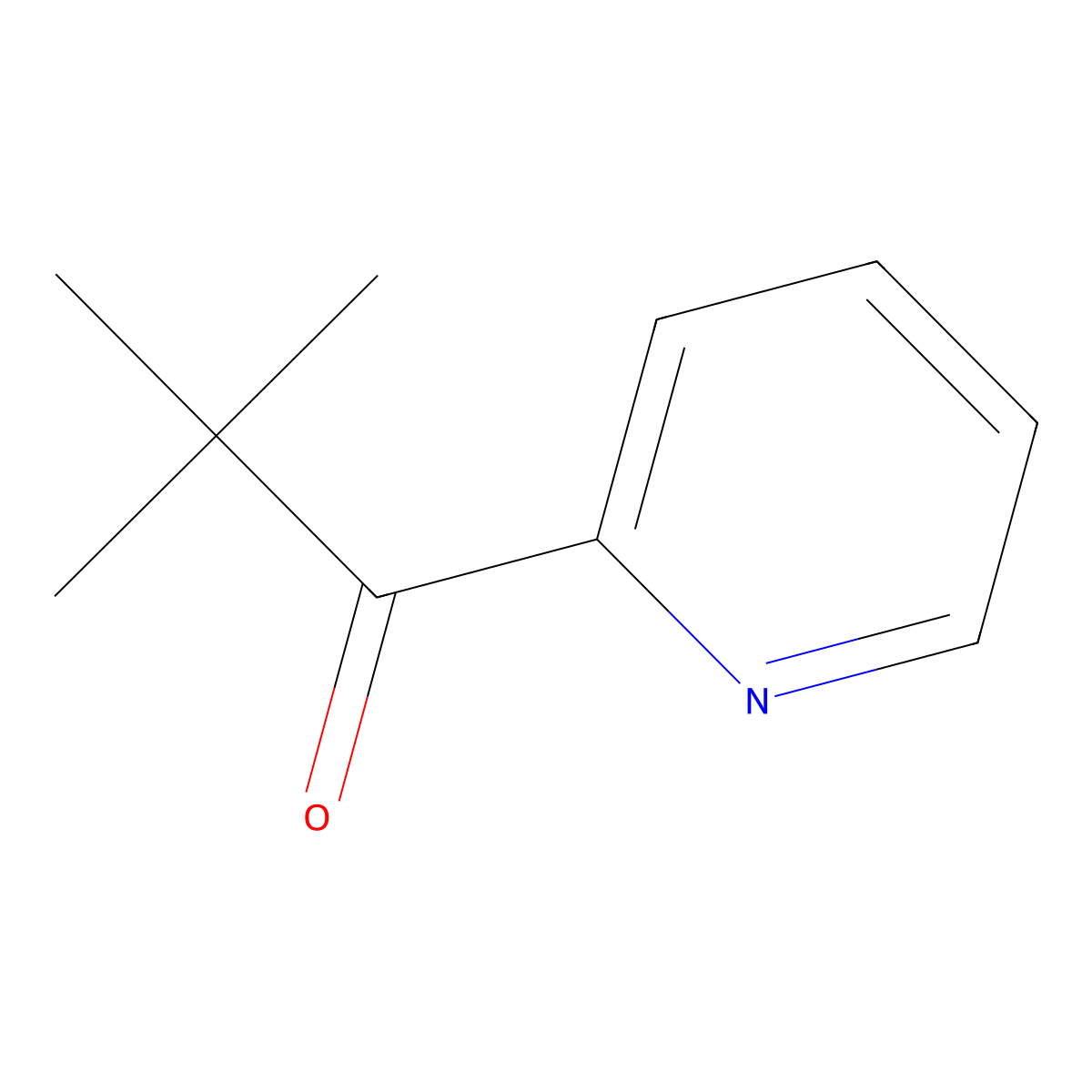 2,2-Dimethyl-1-(pyridin-2-yl)propan-1-one molecular structure, CAS 31595-32-1