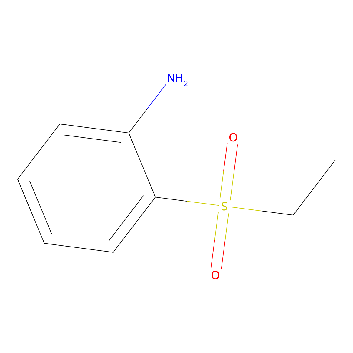 2-(Ethanesulfonyl)aniline molecular structure, CAS 31596-87-9