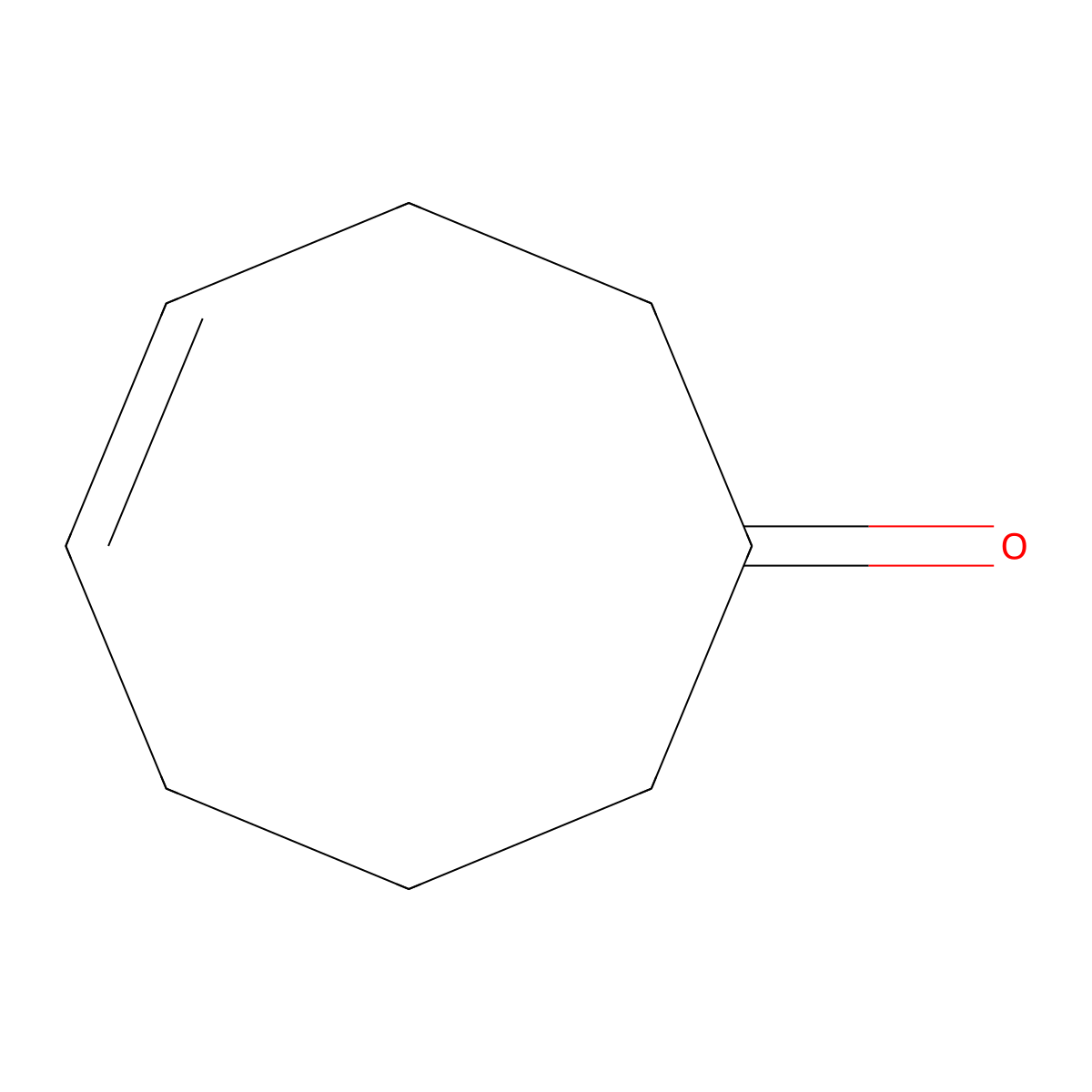 Cyclooct-4-en-1-one molecular structure, CAS 31598-70-6