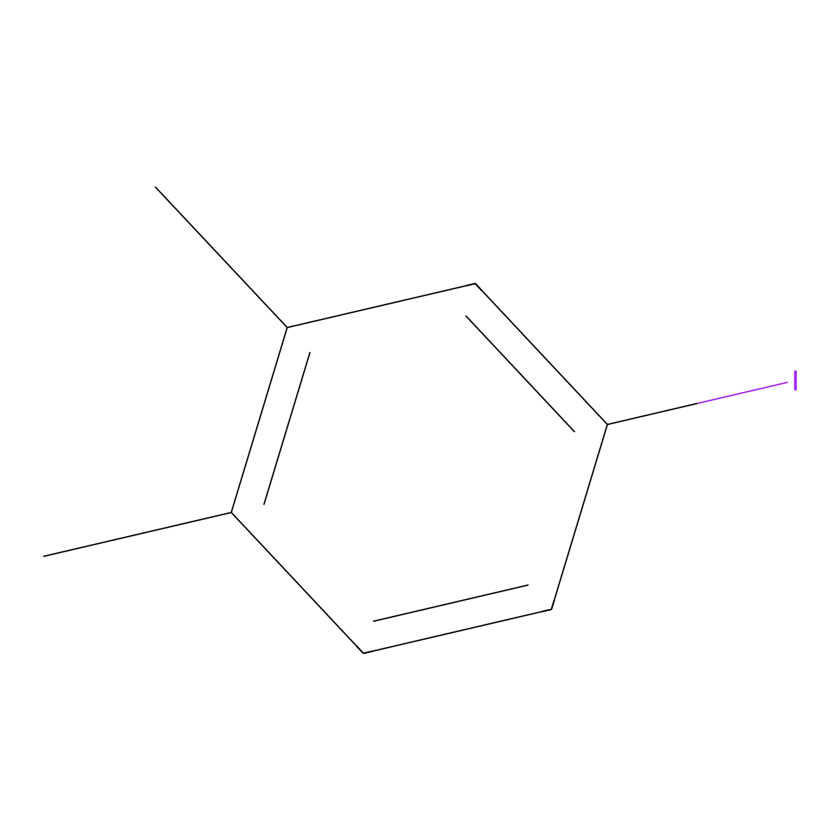 4-Iodo-1,2-dimethylbenzene molecular structure, CAS 31599-61-8