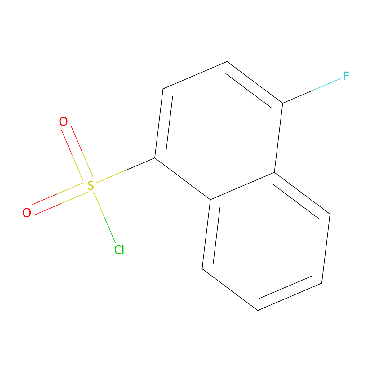 4-fluoronaphthalene-1-sulfonyl Chloride molecular structure, CAS 316-69-8