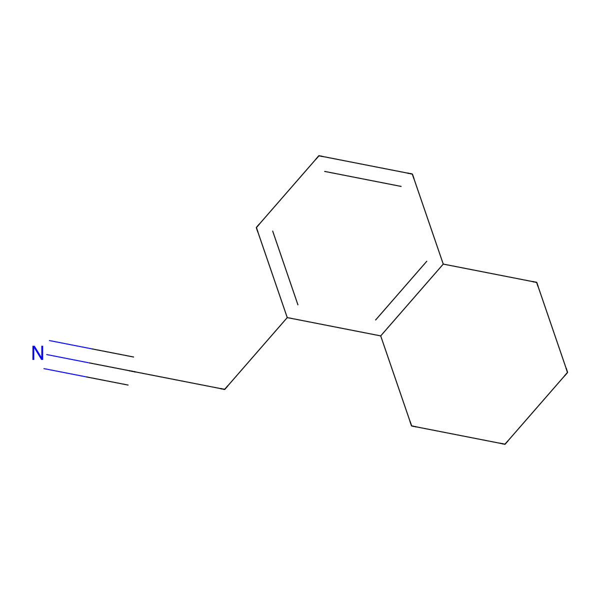 2-(5,6,7,8-Tetrahydronaphthalen-1-YL)acetonitrile molecular structure, CAS 3160-17-6