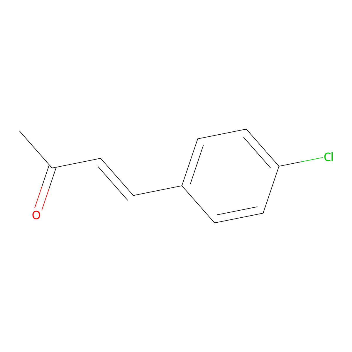 4-(4-Chlorophenyl)-3-buten-2-one molecular structure, CAS 3160-40-5