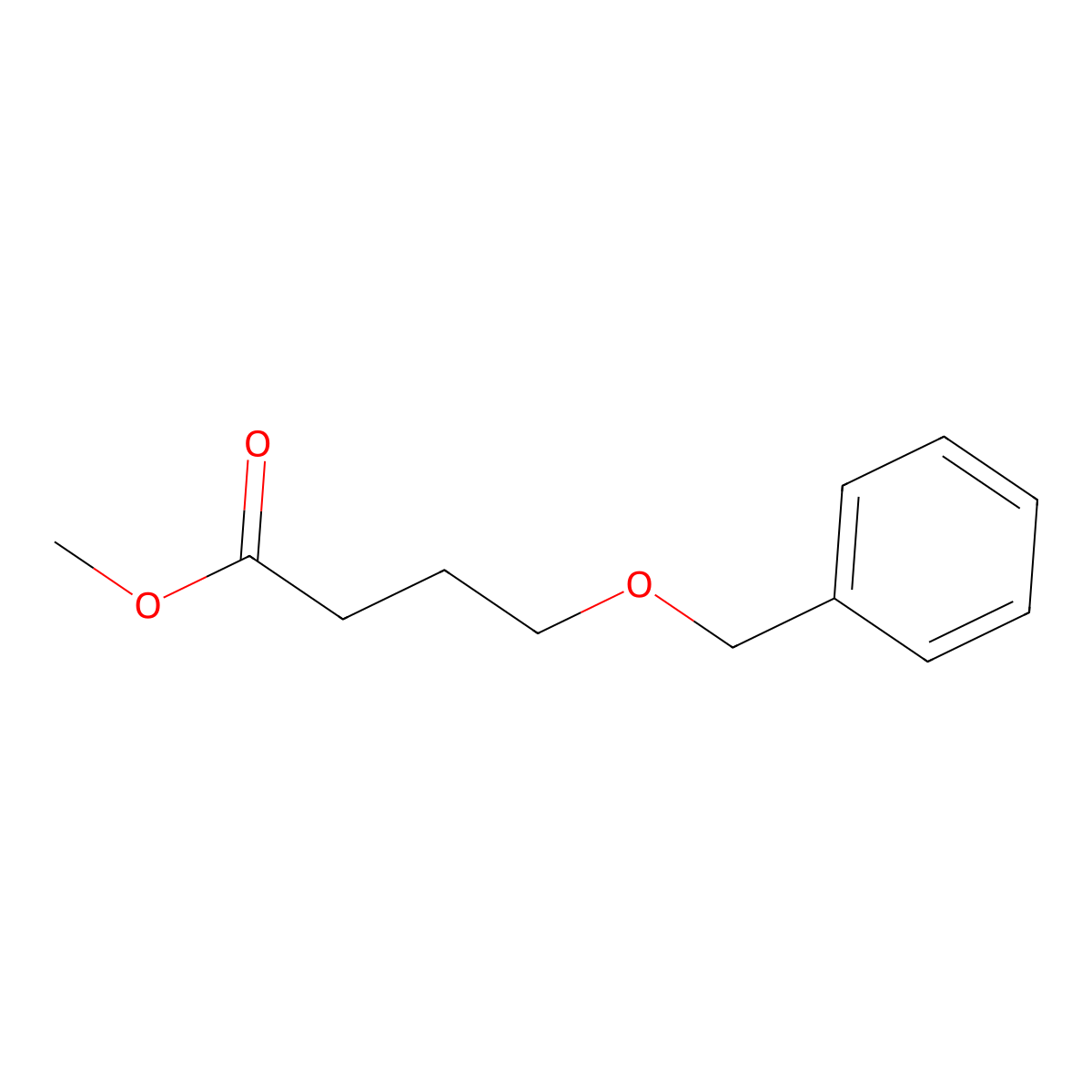 Methyl 4-(benzyloxy)butanoate molecular structure, CAS 31600-42-7