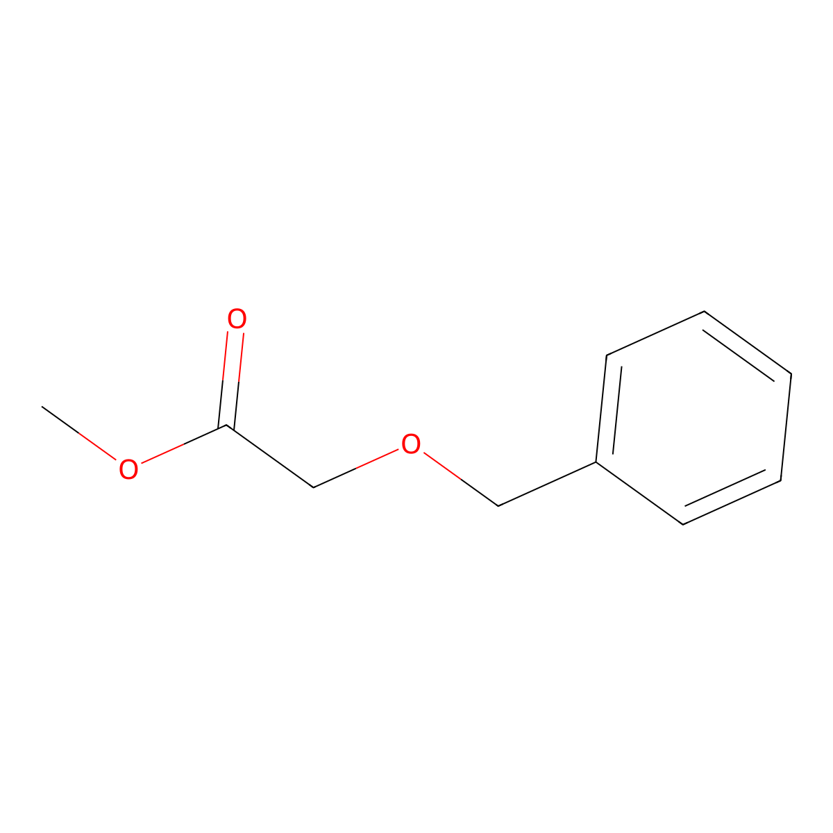 Methyl 2-(benzyloxy)acetate molecular structure, CAS 31600-43-8