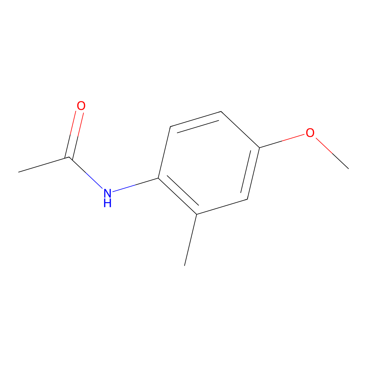 N-(4-Methoxy-2-methylphenyl)-acetamide molecular structure, CAS 31601-41-9