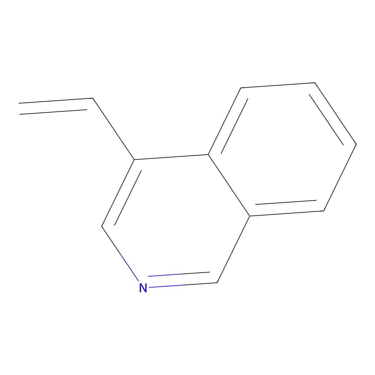 4-Ethenylisoquinoline molecular structure, CAS 31601-81-7