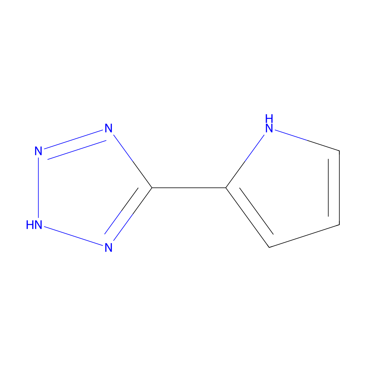 5-(1H-pyrrol-2-yl)-1H-tetrazole molecular structure, CAS 31602-66-1