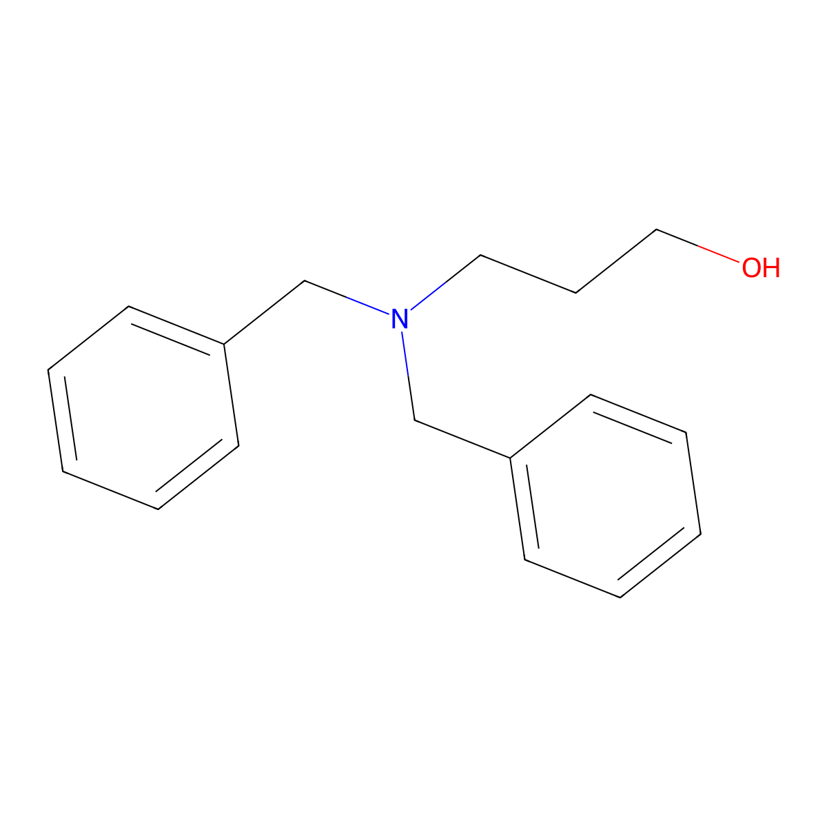 3-(Dibenzylamino)-1-propanol molecular structure, CAS 3161-51-1