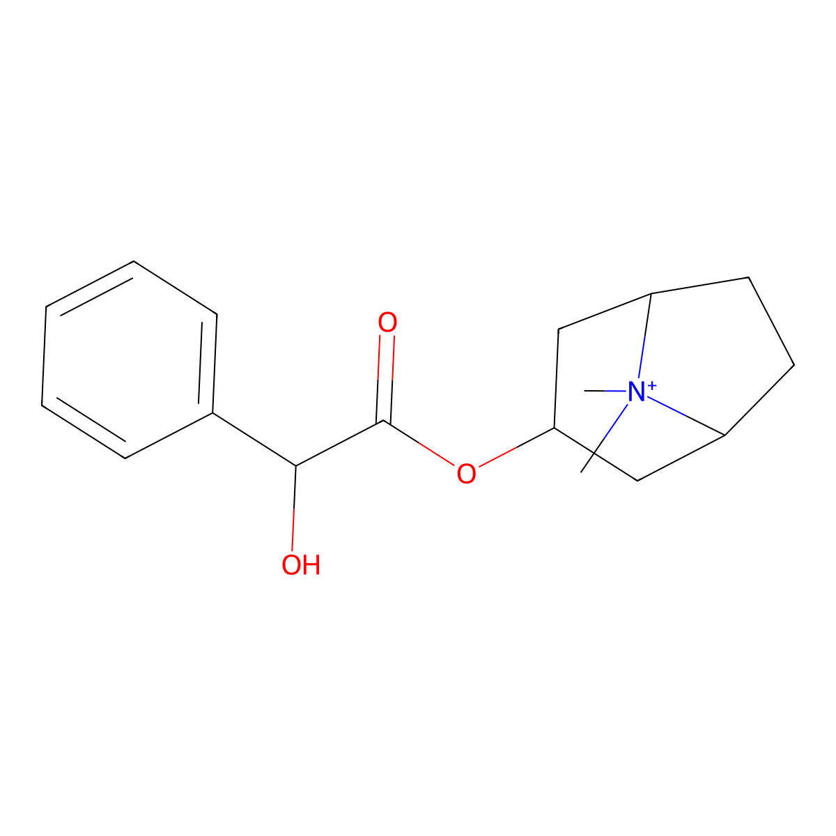 Methylhomatropine molecular structure, CAS 31610-86-3