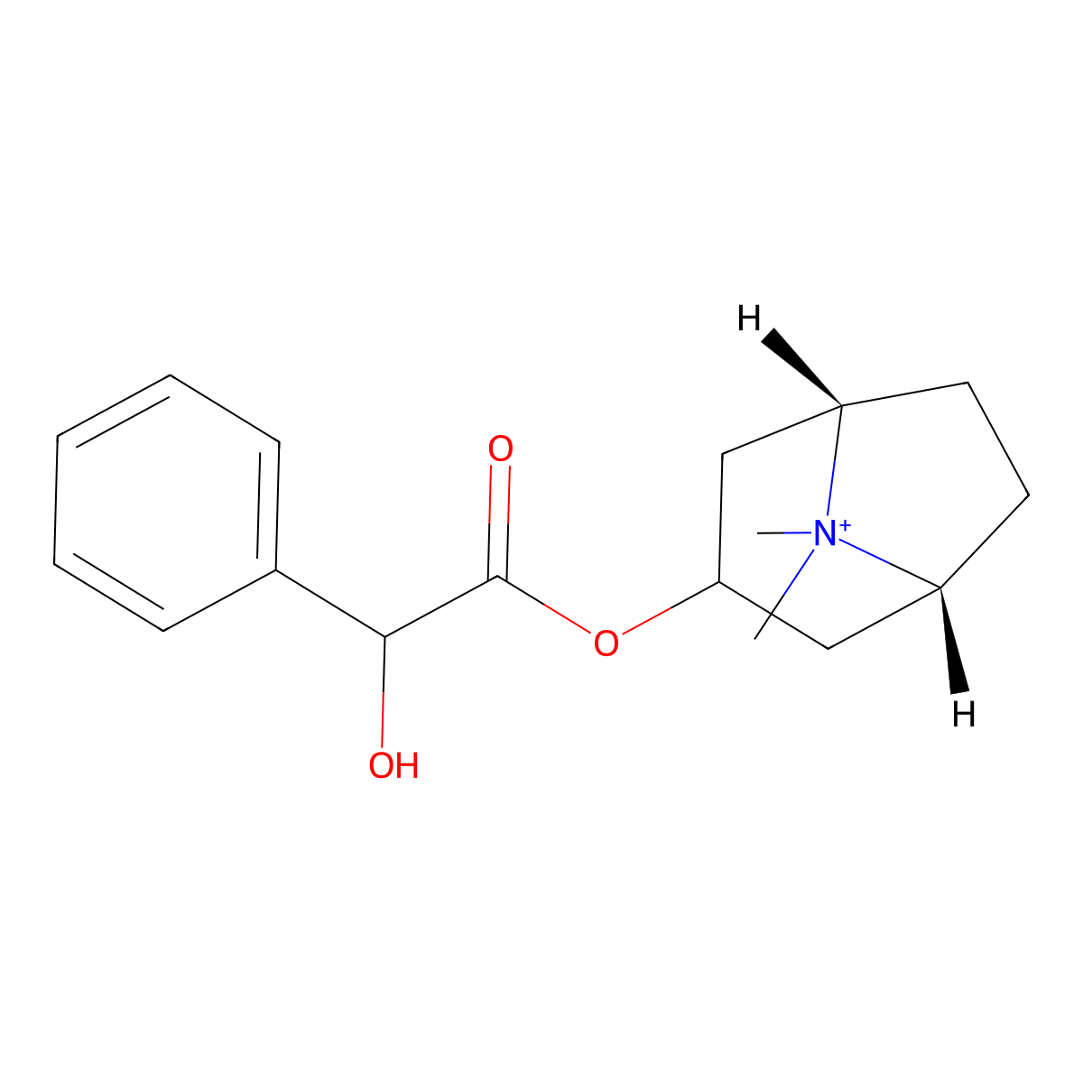 Methylhomatropine molecular structure, CAS 31610-86-3