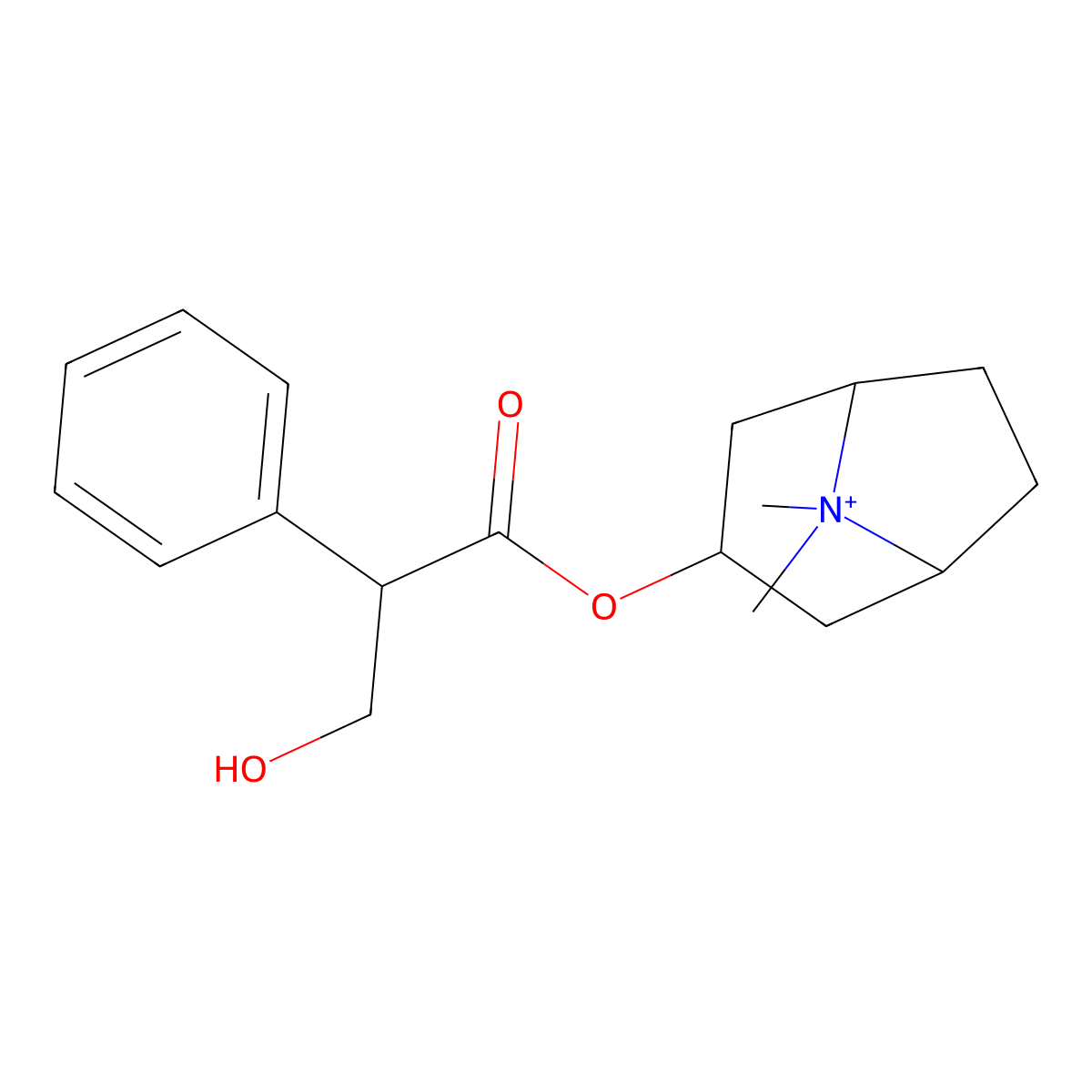 Methylatropine molecular structure, CAS 31610-87-4