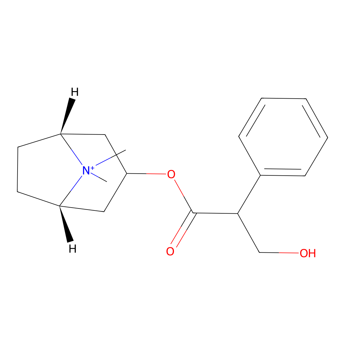 Methylatropine molecular structure, CAS 31610-87-4