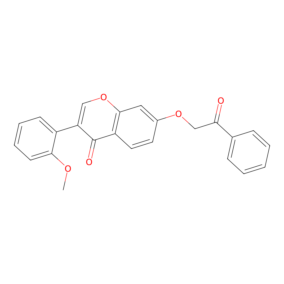 3-(2-methoxyphenyl)-7-(2-oxo-2-phenylethoxy)-4H-chromen-4-one molecular structure, CAS 316127-08-9