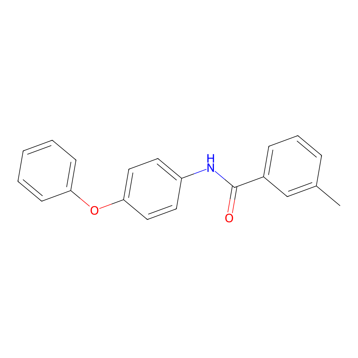 3-methyl-N-(4-phenoxyphenyl)benzamide molecular structure, CAS 316130-51-5
